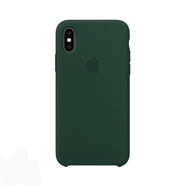 Apple-iPhone-X-XS-Dark-Green-Silicone-Case-Back.jpg