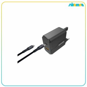 Porodo-Dual-Port-Wall-Charger-PD-20W-QC3.0-UK-with-Braided-Type-C-to-Lightning-PD-Cable