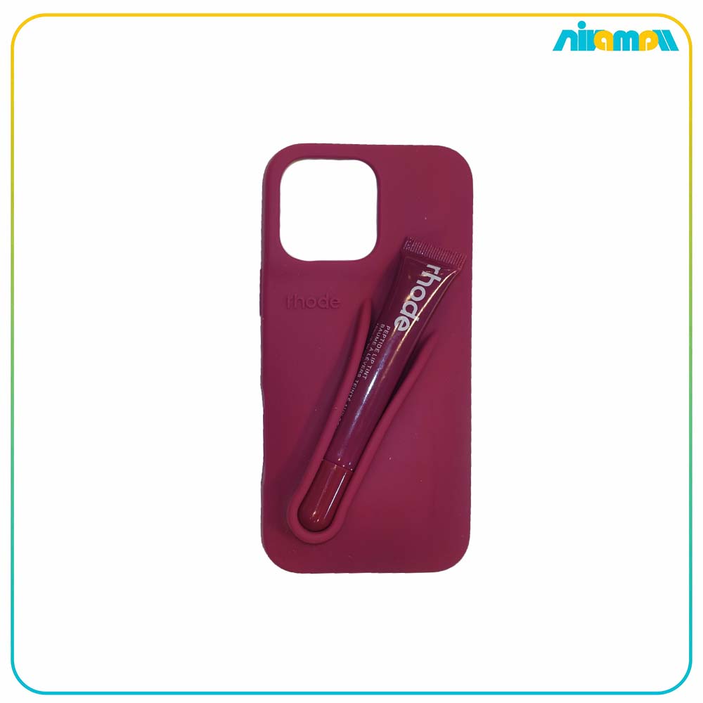 Rhode silicon Lipstick case iphone 16 16promax-110 Rhode silicon Lipstick case 16promax