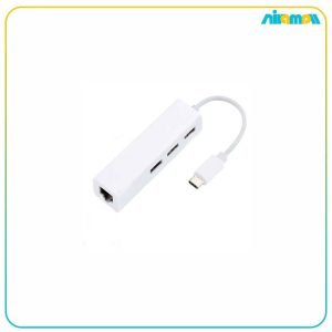 تبدیل TYPE-C TO USB+LAN آیفورتک IFORTECH IF-PACK